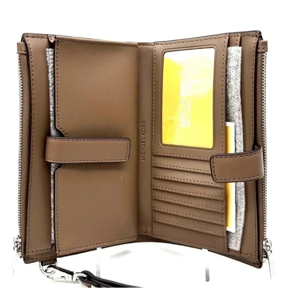 Michael Kors Large Double Zip Wallet Wristlet Dusk Multi - Picture 8 of 10
